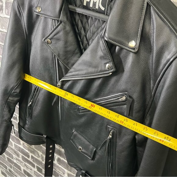 NWT FMC Superstar Men's Motorcycle Leather Jacket - Picture 13 of 16